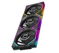 Koolenry CPU Cooler with Screen 3PCS 120mm Case Fan Digital Display ARGB Computer Cooling System Infinite Mirror Design 600-2100RPM B