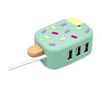 Koolenry Cute USB Hub Mini Portable Multi-Function Three-Port Hub Converter Splitter Hub for Office Supplies