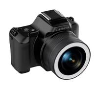 Koolenry D11 48MP HD Digital Camera Pocket Design 16X Optical Zoom Video Recording Photography Cam Featuring Image Stabilization Stabilizat Black