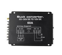 Koolenry DC 24V to 12V Car Power Inverter DC 24V to 12V Car Buck Inverter with Temperature Control for Golf Cart Club Car Truck Bus