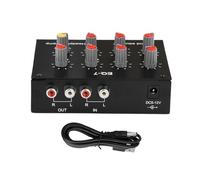 Koolenry DC5-12V 7 Band Sound Equalizer High Medium Adjustment Digital Equalizer Audio Adjustable Preamplifier for Earbuds