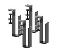 Koolenry Desk Side Laptop Holder, Adjustable Desk Side Laptop Stand No Drill Desk Side Storage Organizer for Laptop, Folders