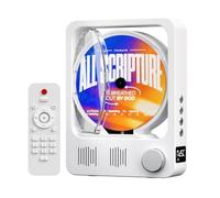 Koolenry Desktop CD Player Bluetooth 5.3 CD Player Speaker HiFi Stereo Sound Player with Remote Control and LED Display