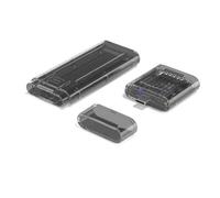 Koolenry Detachable M.2 NVMe SSD Enclosure M.2 to Type-C USB3.2 External Adapter NVME SSD Box Laptop Accessories Clear Black