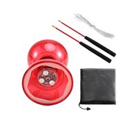 Koolenry Diabolo Chinese Yoyo Set with Colorful Lights 2 Sticks String and Net Bag Diabolo Elderly Children'S Toys