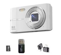 Koolenry Digital Camera Compact Pocket Style 50MP FHD 1080P Video AF Autofocus 16X Zoom-Portable for Students Cam
