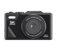 Koolenry Digital Camera Vintage Vlog Recorder 18X Zoom Digital Camera Camera 180° Flip Screen Ideal for Content Creators