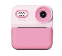 Koolenry Digital Children Camera DIY Photo Booths, Photo Frames Mini Thermal Printer Pink