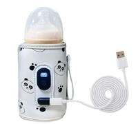 Koolenry Digital Display USB Milk Bottle Heating Bag Thermal Milk Bottle Heater Portable Baby Milk Warmer Keeper for Traveling