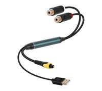 Koolenry Digital Fiber to Female Cable with USB Power Cable for TV, Set-Top Box, DVD Blu-Ray and Other Equipment