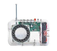 Koolenry DIY FM Radio Kit 50-108MHz Adjustable IC RDA5807 Soldering Practice Kit Anti-Interference Dual Channel Amplifier