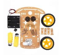 Koolenry Diy Kit 2WD Robot Smart Car Chassis Kits with Speed Encoder DIY Education Robot Smart Car Kit