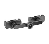 Koolenry Double Clamp Connectable Universal Car Holder Adapter for 2 Mobile Phones for Live Video Recording