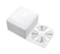 Koolenry Double Sided Cd Sleeve DVD Envelope 200 Pcs Refill Plastic Disc Holder Cases for Blank for Protection Storage Binder