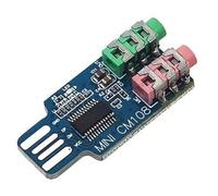 Koolenry Driveless USB Sound Card Computer External Sound Card Module Laptop Sound Card CM108 USB Sound Card Chip
