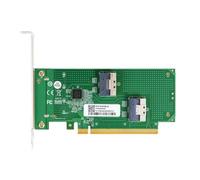 Koolenry Dual-Channel PCIe X16 to 2x SlimSAS SFF-8654 8i Adapter Card XIC PE4165 PCI4.0 Extension Adapter