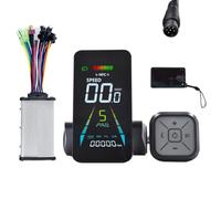 Koolenry E-Bike Electric Scooter NFC LCD Display Color Animated Meter 24V/36V/48V/60V UART Speedometer+ 36V 350W Controller 6PIN
