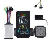 Koolenry E-Bike LCD Display NFC Color Meter 24V/36V/48V/60V UART Speedometer+ 36V 350W Controller SM5+ 2PIN Electric Scooter