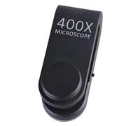 Koolenry E1PC 400x Mini Microscope for Smartphone Camera Built-in Battery LED Micro Lens Magnifier