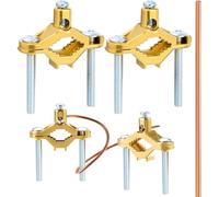 Koolenry Electrical Grounding Clamp 2 Pieces Water Heater Bonding Kit 1/2" to 1" Die Cast Ground Clamp
