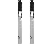 Koolenry Emergency Whistle, 2 Pieces for Sports& Outdoors, 120DB High-Volume Sound in Titanium Material for Hiking and Safety