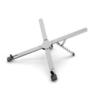 Koolenry Ergonomic Laptop Stand in Silver, Adjustable Height, Foldable Design for Easy Storage