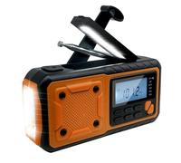 Koolenry EU Version Solar Powered Emergency Radio 4000mAh, Multi-Band with Hand Crank, FM/AM/SW, and LED Flashlight