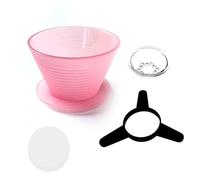 Koolenry Evenly Drip Filter Lazy Hand Coffee Filter Cup with Holder Pour Over Dripper Slow Brewing Coffee Cup B