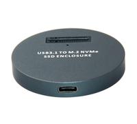 Koolenry External M. 2 PCI-E NVMe SSD to USB-C Reader Adapter USB Docking Station for M. 2(M Key)