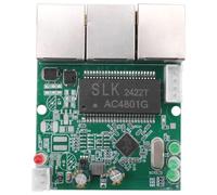 Koolenry Fast Switch Mini 3 Port Ethernet Switch 10 / 100mbps Network Switch Hub Pcb Module Board for System Integration Module