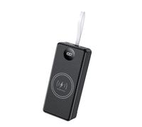Koolenry Fast Wireless Charging Holder Case Outdoor Power Bank Box High Power Output Black