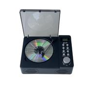 Koolenry Fever-Grade Bluetooth 5.3 Portable CD Player Retro Dual Speakers Integrated Audio USB TF Card FM AUX Speakers Black