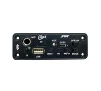 Koolenry FM Radio Module Rechargeable 2x5W Bluetooth Amplifier MP3 Decoder Board Car Mp3 Player Microphone TF USB Amplificador