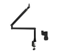 Koolenry Foldable Mic Suspension Arm 360° Rotatable Microphone Boom Arm Microphone Stand withIncreasing Pole