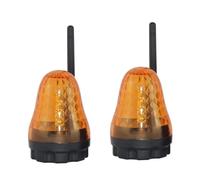 Koolenry for Automatic Gates Garage Door Rolling Shutter Compatible 2Pcs LED Warning Beacon Light AC12-265V Universal Alarm Signal Lamp