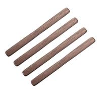 Koolenry For Coffee Stirrer Set- 4 Pieces Black Walnut Wood 6 Inch Reusable Wooden Drink Stir Sticks for Tea, Milk,Chocolate& Jam Spreading Spreader