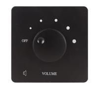 Koolenry For Home Speakers Volume Controller 5 Gears Tuning Knob 50W Volume Control Professional Safety 50 Black