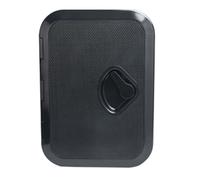 Koolenry For Marine Yacht RV Boat Deck Hatch Rectangle ABS 10-5/8 X 14-3/4 Inch Hatch Lid Cover Access Hole Black