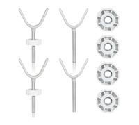 Koolenry For Pressure Mounting Baby Gate Banister Adapter Set-4-Pack Y Spindle Rods M10(10mm) Threaded for Baby and Pet Safety Gates