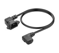 Koolenry For Server Monitor PC Compatible 90 Degree IEC C13 to C14 Computer Extension Cable-Power Cord-C14 to C13 PDU 0.6 Meter