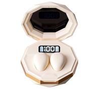 Koolenry For Side Sleepers Compatible Mini Sleep Earphone, Wireless Bluetooth Earbuds Ear Buds Small Design Beige