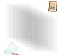 Koolenry for Wraps for Card Making Clear Acetate Sheets 10PCS, 4.3x6.3-Inch Heat Transparent Plastic