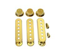 Koolenry Gear Switch Cap 8-Piece Pickup Shell Set for/SQ Three-Single Electric Guitar Volume Tone Adjustment Gold