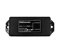 Koolenry Gigabit Ethernet 2 Port 48V Power over Ethernet(PoE) Extender-IEEE 802.3af/At Standard 1000Mbps for IP Cameras/NVRs/AP Devices, 100 Meter Range Repeater