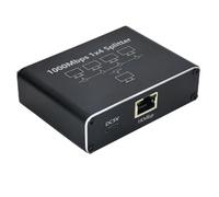 Koolenry Gigabit Ethernet RJ45 1 to 4 Splitter 1000Mbps Adapter Switch Lan Connector for Enhanced Networking