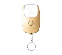 Koolenry Glass Loupe Lens LED Light Magnifier USB Rechargeable Handheld Keychain for Book Reading Gold