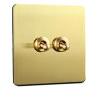 Koolenry Gold Rocker Toggle Switch Brass Lever Switch Home Accessories Sockets and Switches 220V Push Button 86 Type