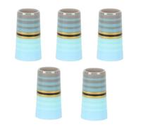 Koolenry Golf Equipment Colorful Striped Iron Ferrules 5Pcs for 9.5x25x13.7mm Golf Club Shafts C