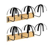 Koolenry Hanging Wig Stand Wall Mount 2pcs Storage Rack for Multiple Wigs, Wig Hanger Holder Organizer