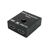 Koolenry HDTV Bi-Direction Switch -Compatible Splitter 4K Switch KVM for TV Switcher Adapter